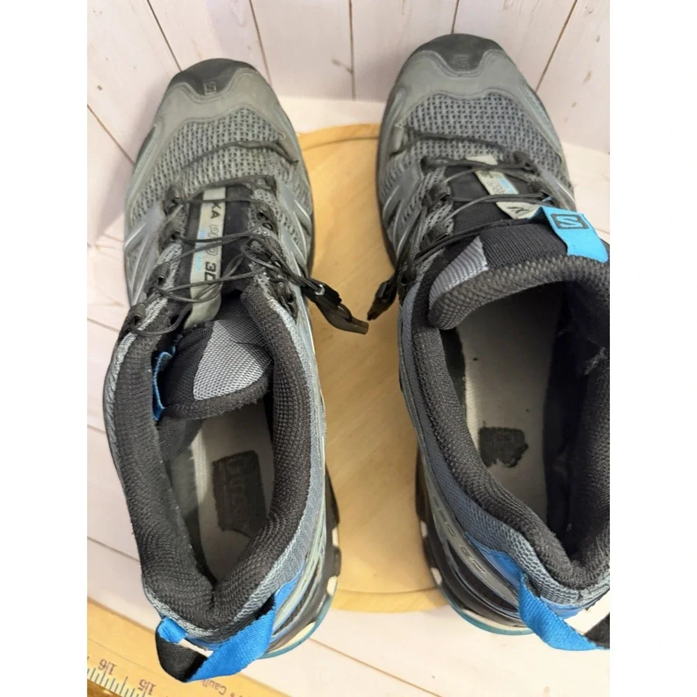 Salomon XA Pro 3D Men's Size 12 Blue Gray Trail Running Hiking Shoes Sneakers